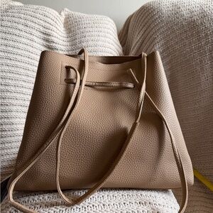 SALE! 8 Other Reasons Tan Tote Bag With Dust Bag